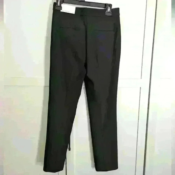ANN TAYLOR | The Straight Mid Rise Black Dress Pants Size 2 Petite - Picture 2 of 5